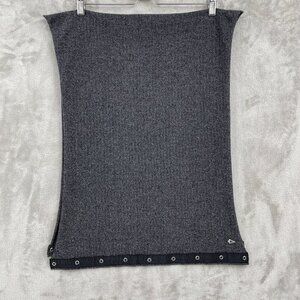 Ivivva by Lululemon Village Chill Scarf In Herringbone Slate Black Convertible